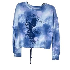 Disney Frozen‎ II Tie Dye Pullover Sweatshirt Elsa Graphic XL